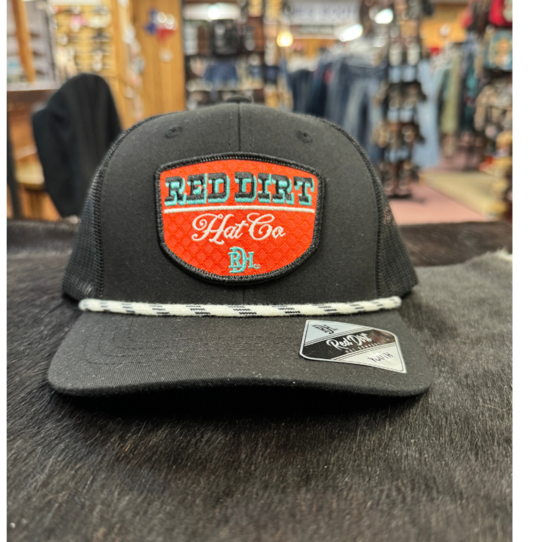 Red Dirt Hat Co Red Dirt Hat Co Turquoise Diamond Cap - Black/Black - Youth