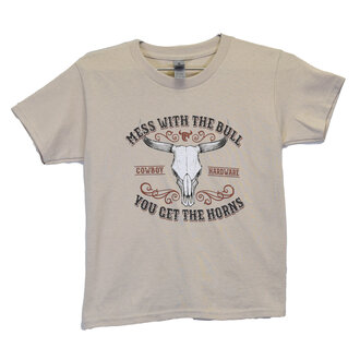 Cowboy Hardware Cowboy Hardware Mess With The Bull S/S Tshirt - Sand