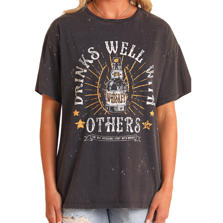 Rock and Roll Rock And Roll Oversized Graphic Tshirt