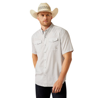 Ariat Ariat Western VentTek Snap S/S Shirt - Moonbeam