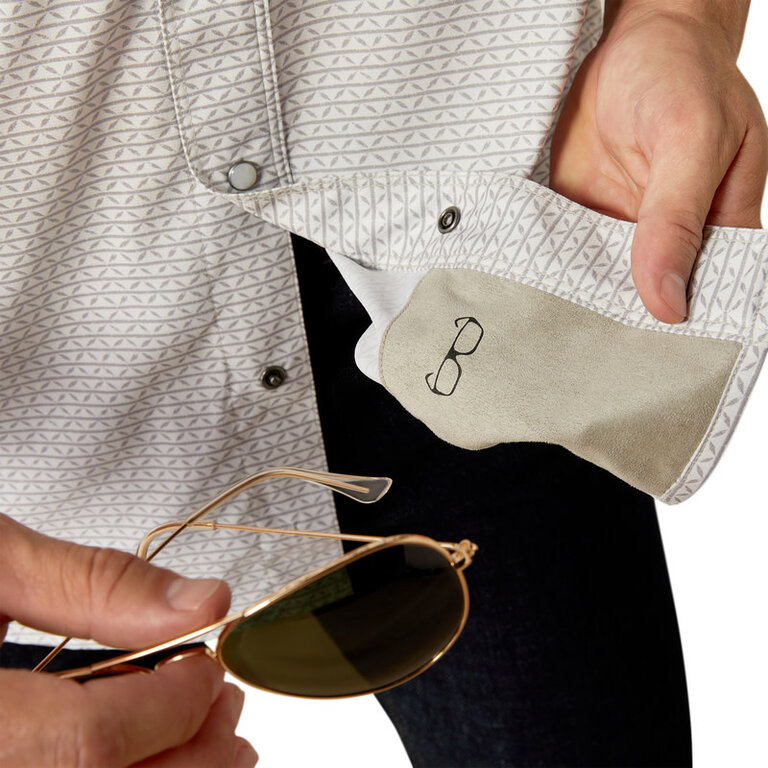 Ariat Ariat Western VentTek Snap S/S Shirt - Moonbeam