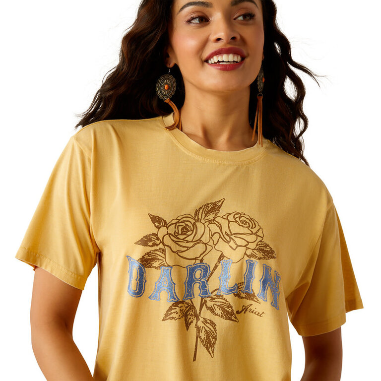 Ariat Ariat Darlin Rose S/S Tshirt - Rattan