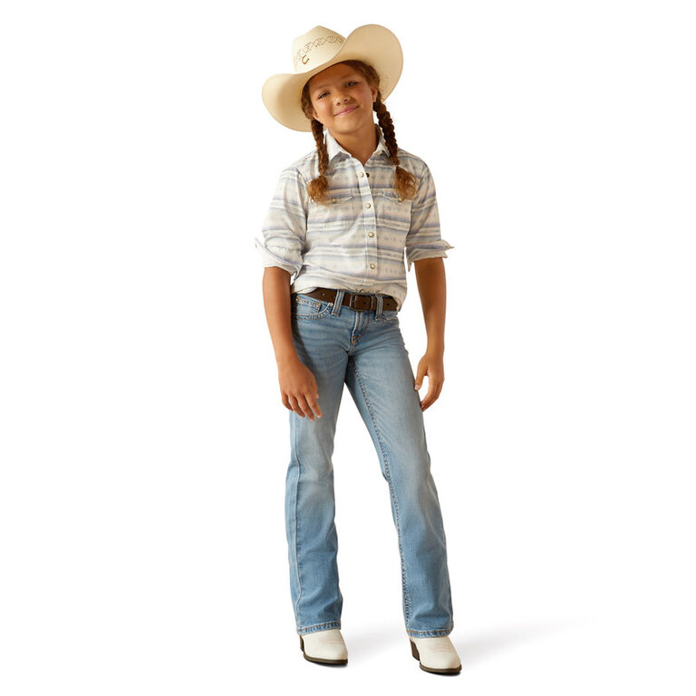 Ariat Ariat Alyssa Snap L/S Shirt - Geo Stream Serape