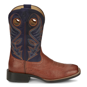 Justin Justin Roswell 11" Smooth Ostrich Western Boot