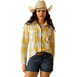Ariat Ariat Daisy Snap L/S Shirt - Honeybee Plaid