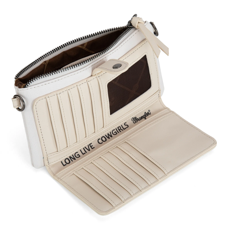 Wrangler Wrangler Crossbody Wallet - Beige