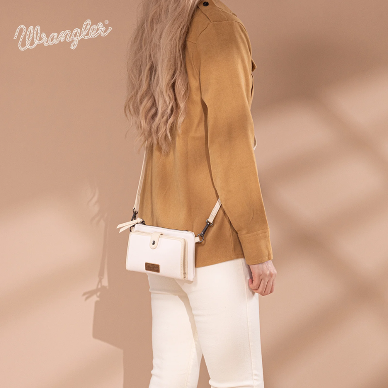 Wrangler Wrangler Crossbody Wallet - Beige