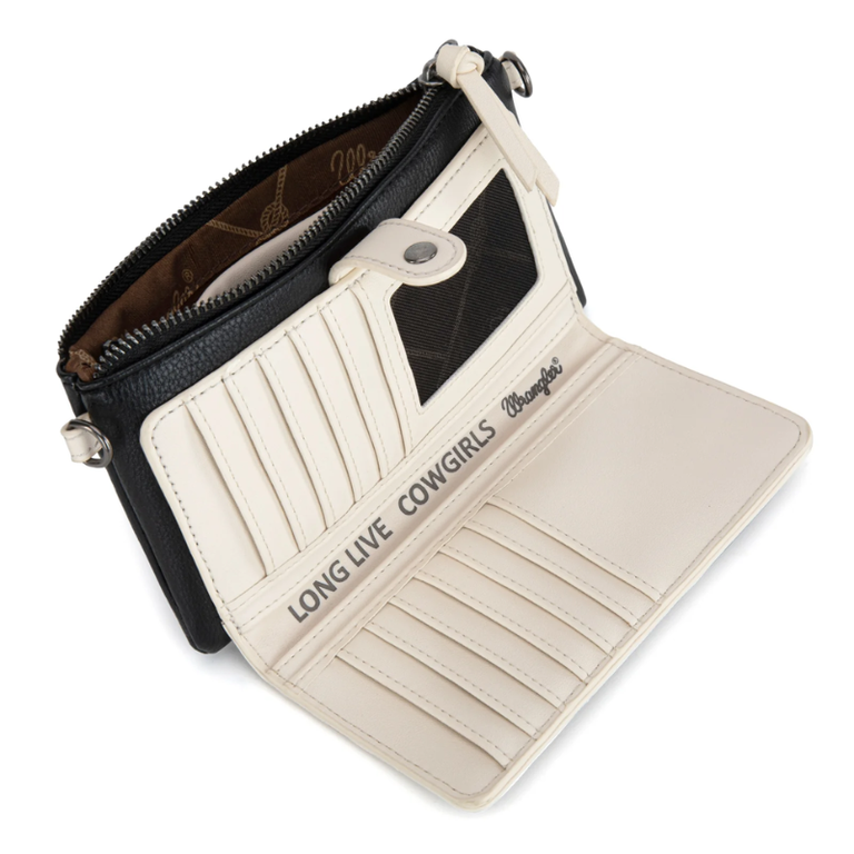Wrangler Wrangler Crossbody Wallet - Black