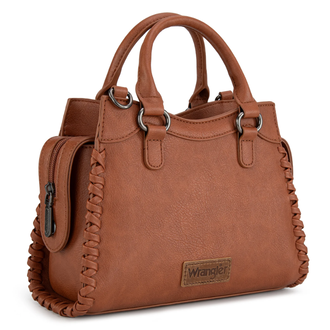 Wrangler Wrangler Carry-All Whipstitch Tote/Crossbody - Brown
