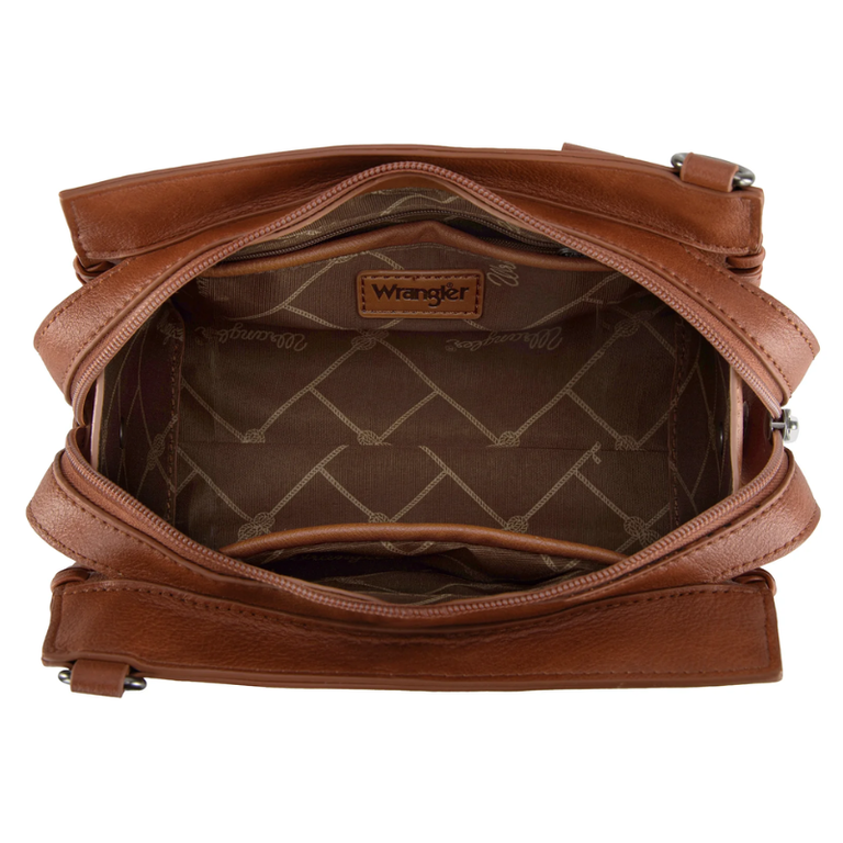 Wrangler Wrangler Carry-All Whipstitch Tote/Crossbody - Brown