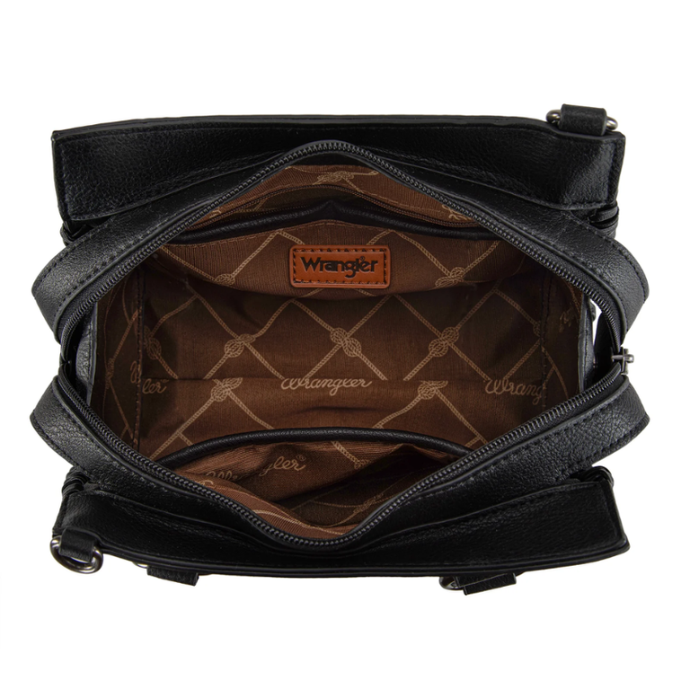 Wrangler Wrangler Carry-All Whipstitch Tote/Crossbody - Black