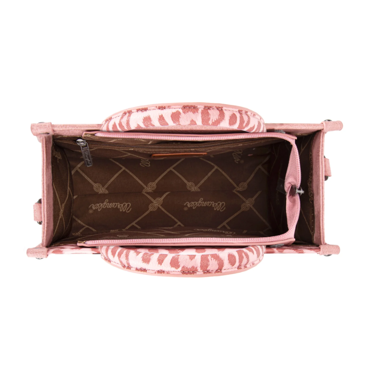 Wrangler Wrangler Leopard Print Concealed Carry Tote/Crossbody - Pink
