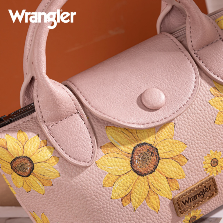 Wrangler Wrangler Sunflower Print Mini Top Handle Crossbody - Pink