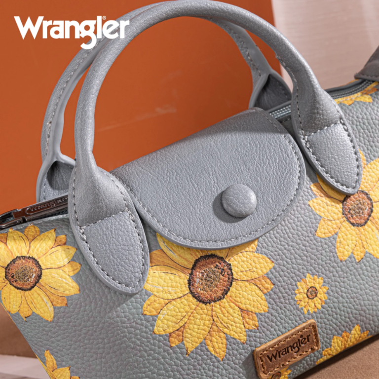 Wrangler Wrangler Sunflower Print Mini Top Handle Crossbody - Jean