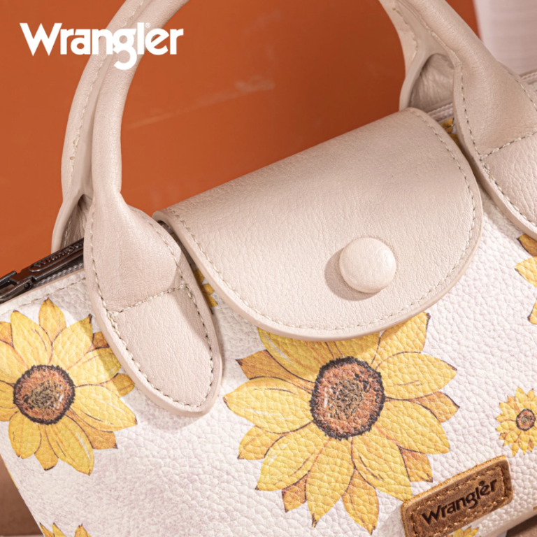 Wrangler Wrangler Sunflower Print Mini Top Handle Crossbody - Beige
