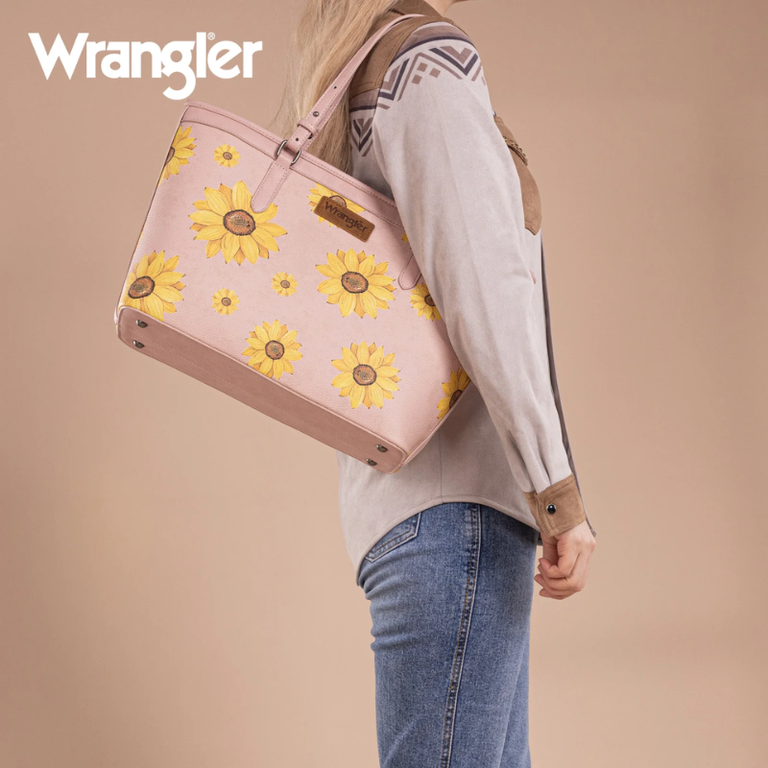 Wrangler Wrangler Sunflower Print Tote - Pink