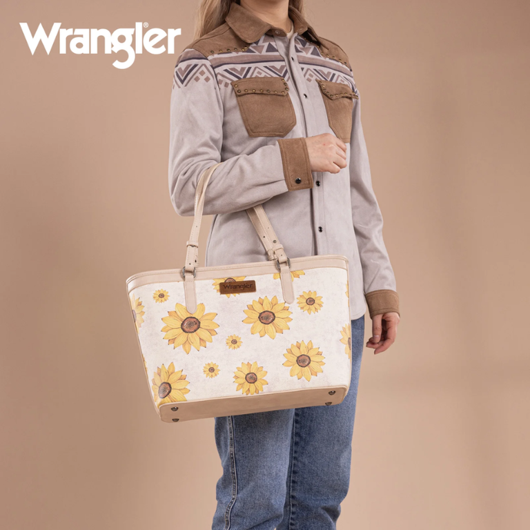 Wrangler Wrangler Sunflower Print Tote - Beige