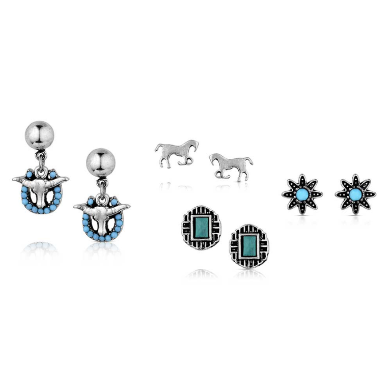 Montana Silversmiths Montana Silversmiths Attitude Everyday Western Earring Set