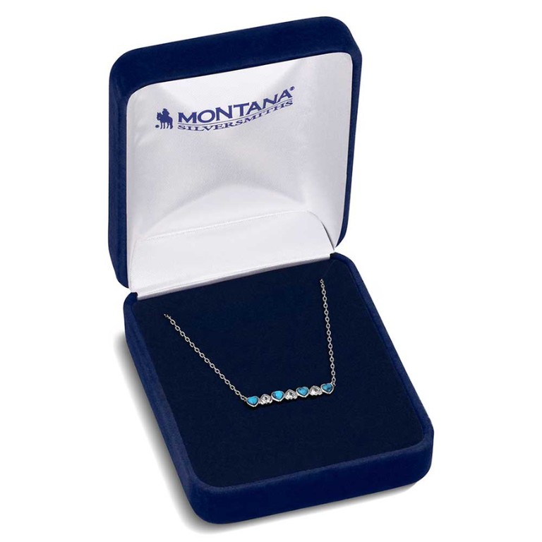 Montana Silversmiths Montana Silversmiths Alternating Hearts Necklace