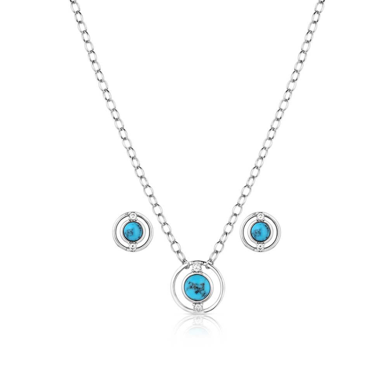 Montana Silversmiths Montana Silversmiths Through The Center Jewelry Set