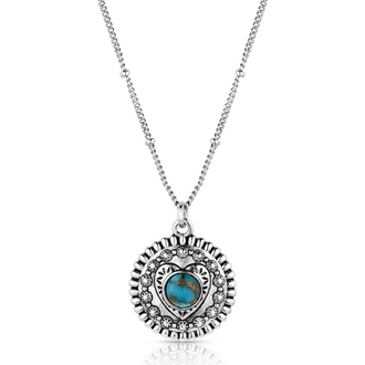 Montana Silversmiths Montana Silversmiths Love For You Turquoise Necklace
