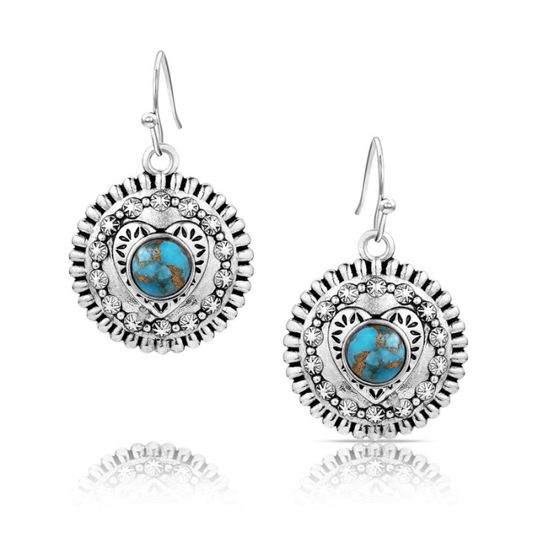 Montana Silversmiths Montana Silversmiths Love For You Turquoise Earrings