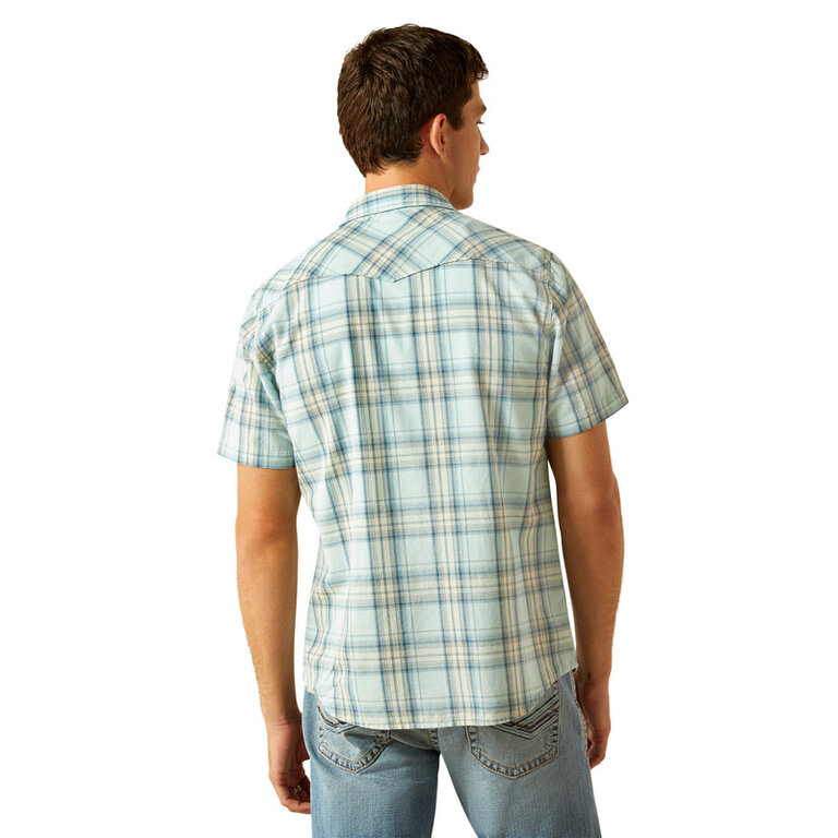 Ariat Ariat Hinkle Retro Fit Snap S/S Shirt - Aqua