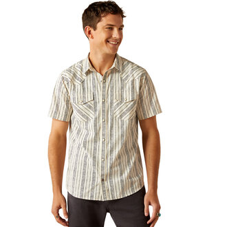 Ariat Ariat Holden Retro Snap S/S Shirt - Off White
