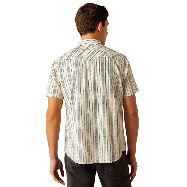 Ariat Ariat Holden Retro Snap S/S Shirt - Off White