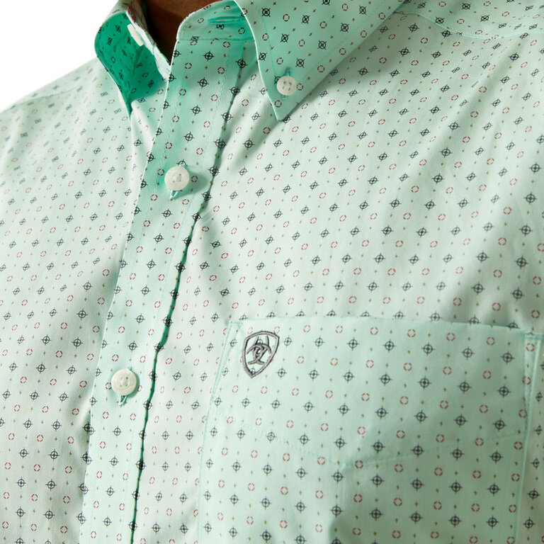 Ariat Ariat Ellis Wrinkle Free S/S Shirt - Aqua