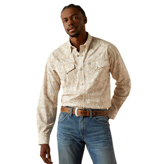 Ariat Ariat Wellington Snap L/S Shirt - Khaki