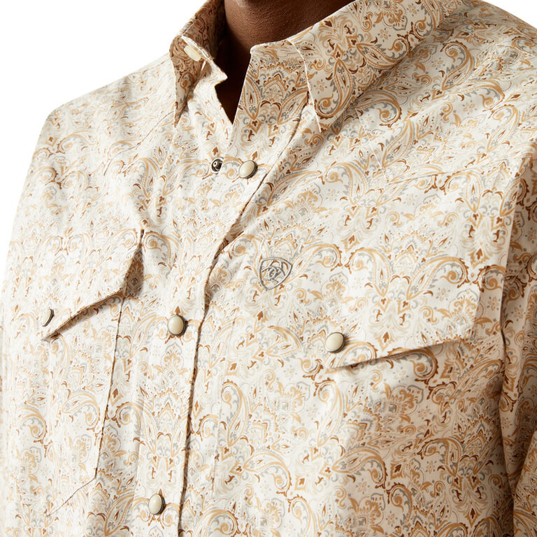 Ariat Ariat Wellington Snap L/S Shirt - Khaki