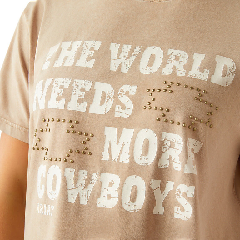 Ariat Ariat More Cowboys S/S Tshirt - White Pepper