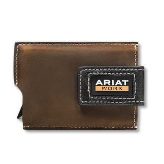 Ariat Ariat Work Utility Magnetic Clip Wallet - Brown
