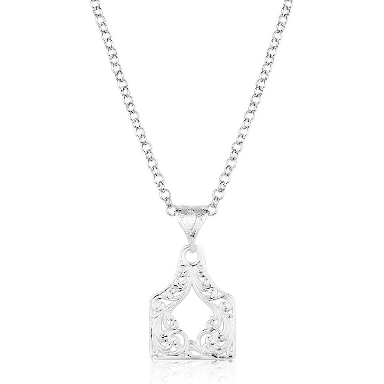 Montana Silversmiths Montana Silversmiths Out West Cow Tag Necklace