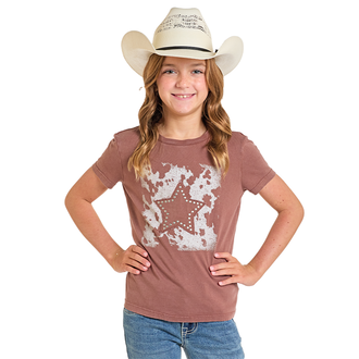 Rock and Roll Rock And Roll Cowhide Star Graphic Tshirt - Brown