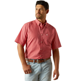 Ariat Ariat Duncan Wrinkle Free S/S Shirt - Red