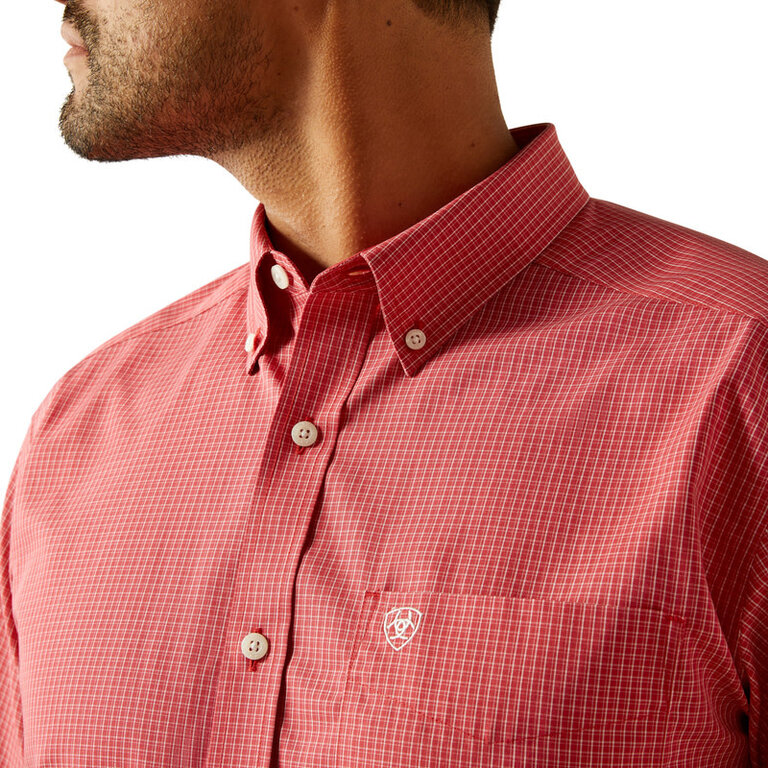 Ariat Ariat Duncan Wrinkle Free S/S Shirt - Red