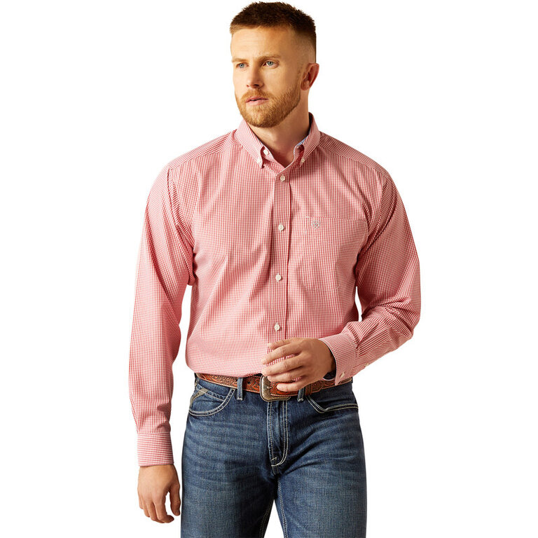 Ariat Ariat Dane Wrinkle Free L/S Shirt - Red Check