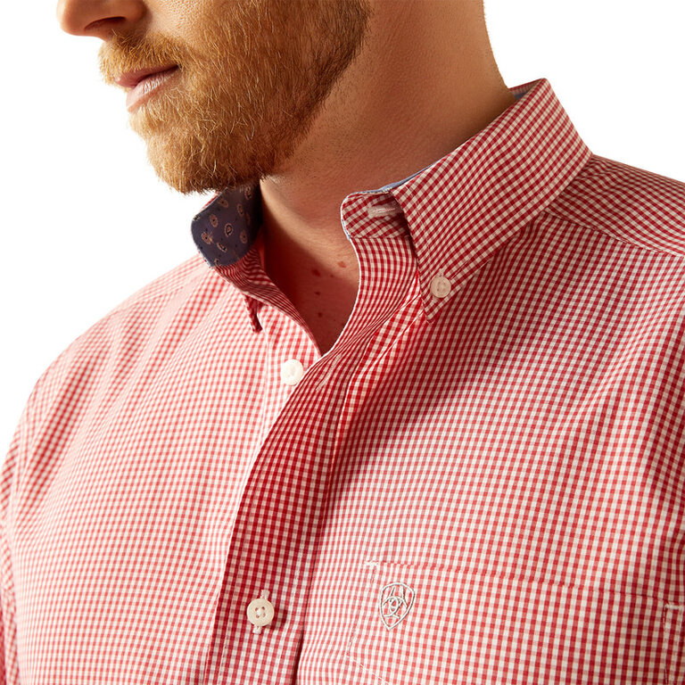 Ariat Ariat Dane Wrinkle Free L/S Shirt - Red Check