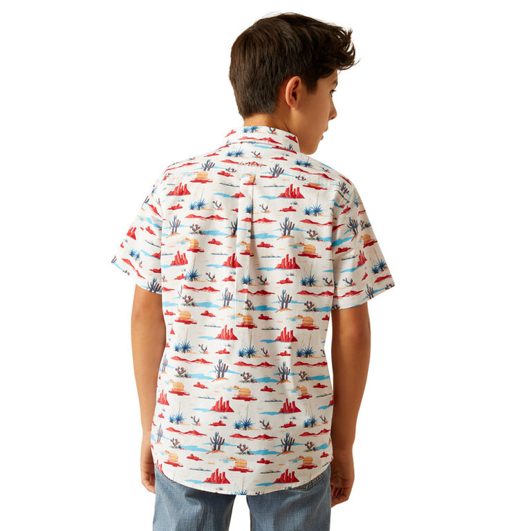 Ariat Ariat Scout S/S Shirt - White/Desert Pattern