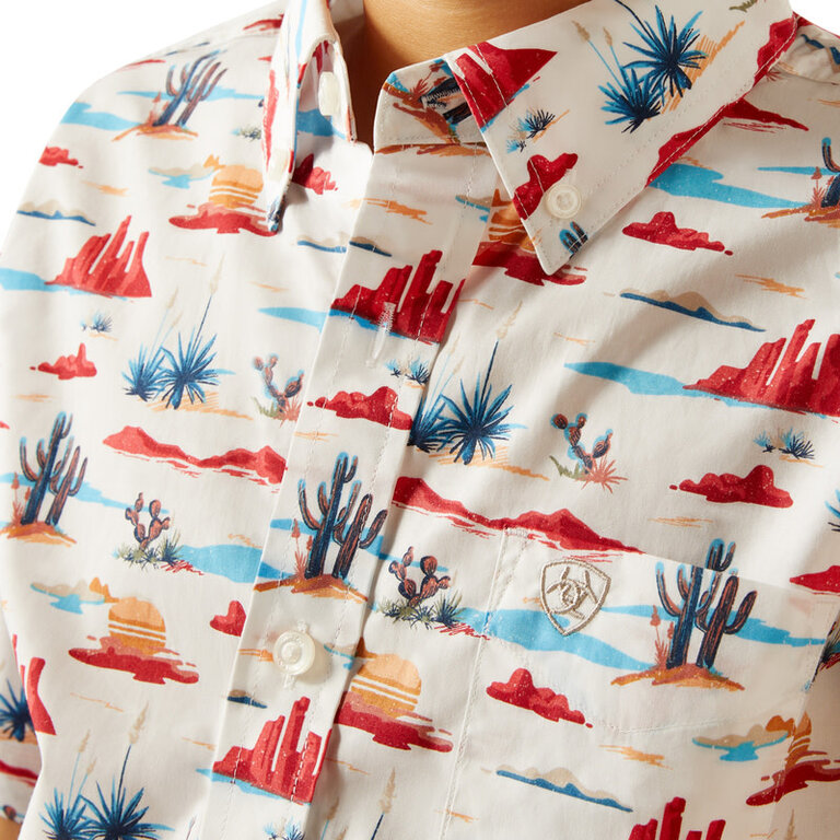 Ariat Ariat Scout S/S Shirt - White/Desert Pattern
