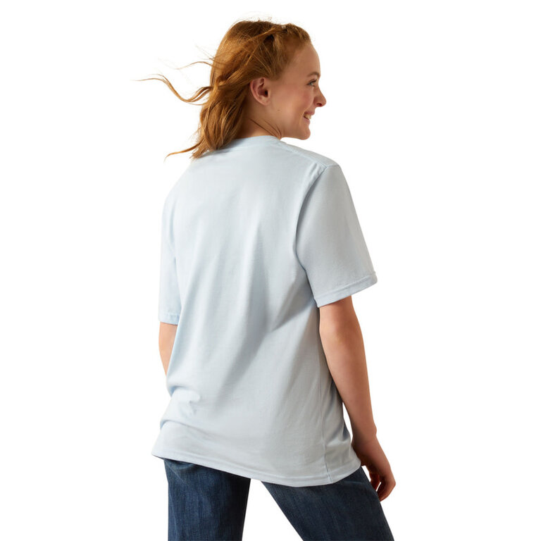 Ariat Ariat Born To Farm S/S Tshirt - Sky Blue