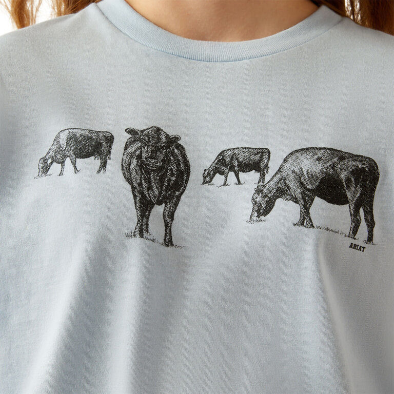 Ariat Ariat Born To Farm S/S Tshirt - Sky Blue