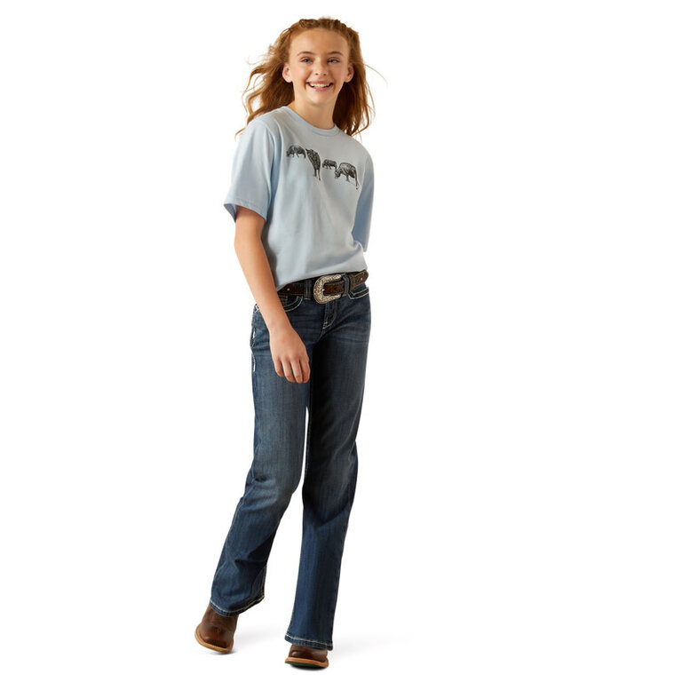 Ariat Ariat Born To Farm S/S Tshirt - Sky Blue