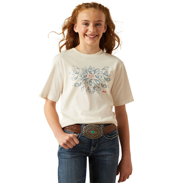 Ariat Ariat Chicken Love S/S Tshirt - Antique White