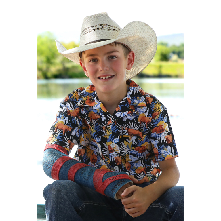 Cinch Cinch Camp S/S Shirt - Red Angus