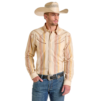 Panhandle Panhandle L/S Snap Stripe Shirt