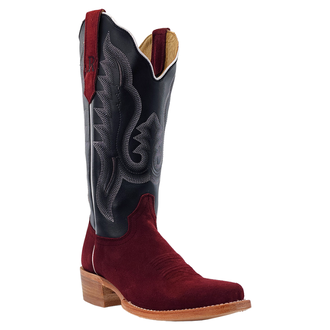 R Watson R. Watson Roughout Western Boots - Rhubarb