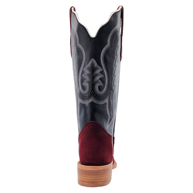 R Watson R. Watson Roughout Western Boots - Rhubarb